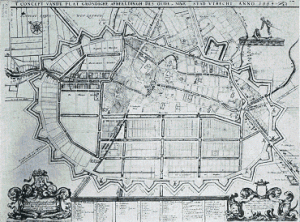Uitbreidingsplan van Moreelse uitsnede 1664